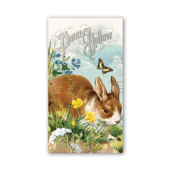 BUNNY HOLLOW HOSTESS NAPKINS with bunny picture