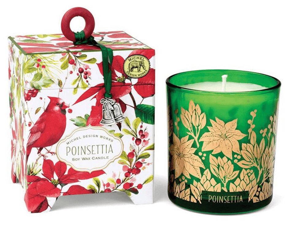 POINSETTIA SM SOY WAX CANDLE Sample