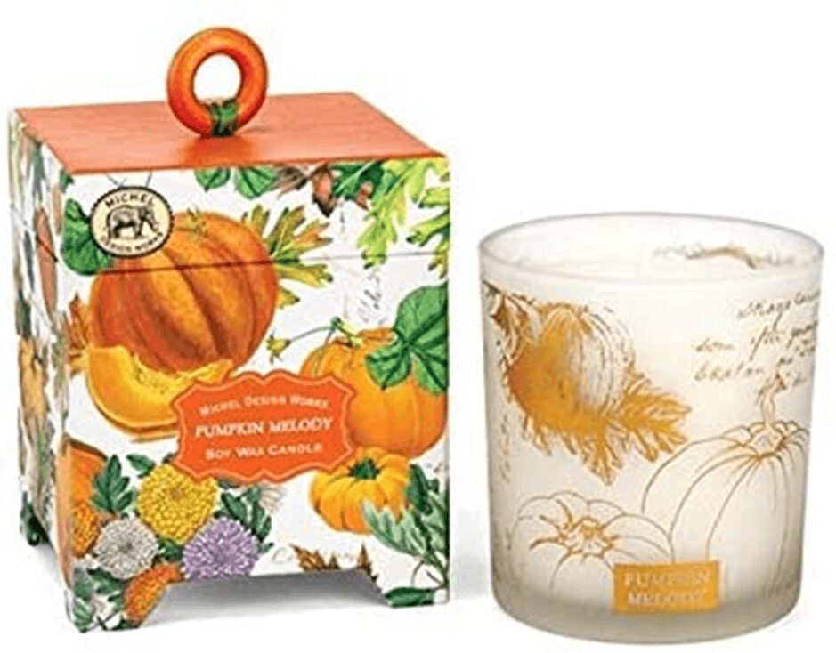 PUMPKIN MELODY SOY WAX CANDLE IN ORANGE COLOR