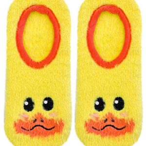 Living Royal Fuzzy Duck Slipper Yellow Color
