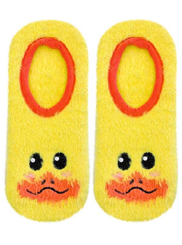 Living Royal Fuzzy Duck Slipper Yellow Color