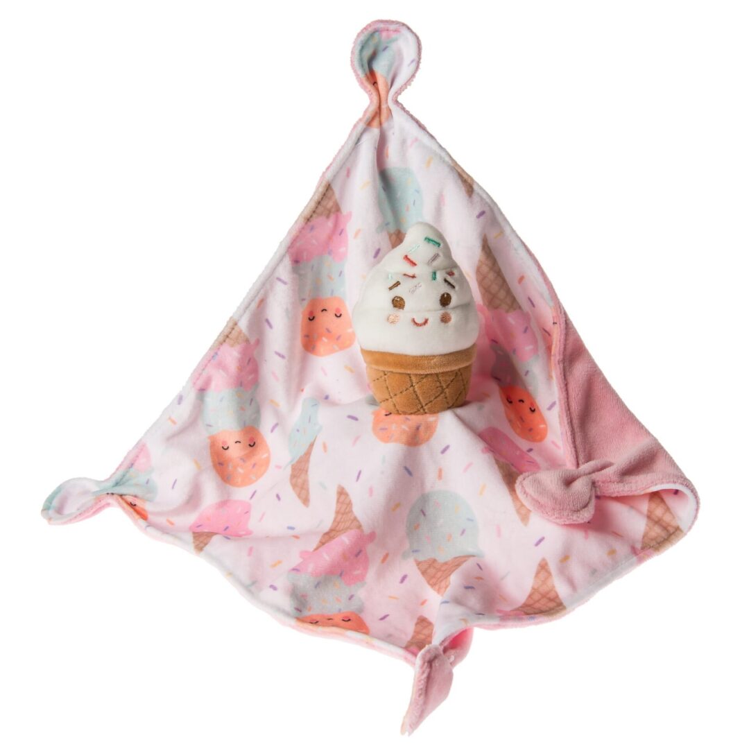 ice cream blanket in pink color for babies