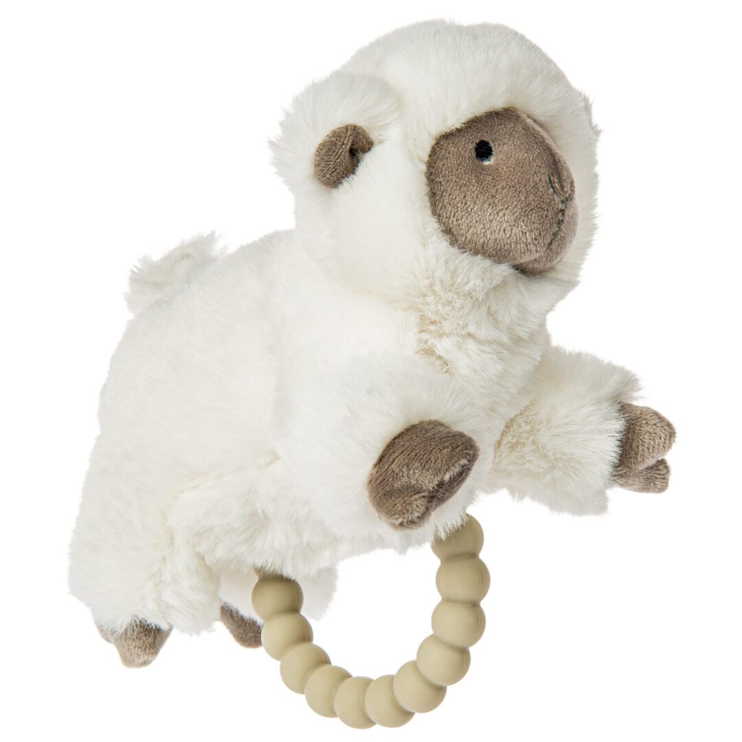 lamb rattle soft toy that makes rattle noise